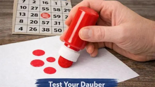 Priming and testing a refilled bingo dauber