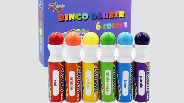 Six-color bulk bingo dauber pack